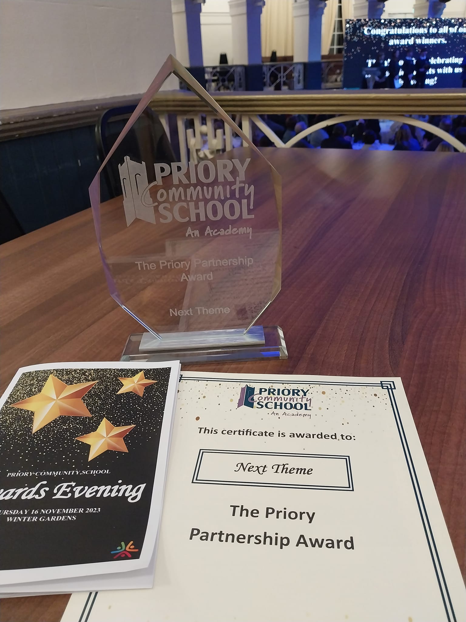 Priory Partnership Award