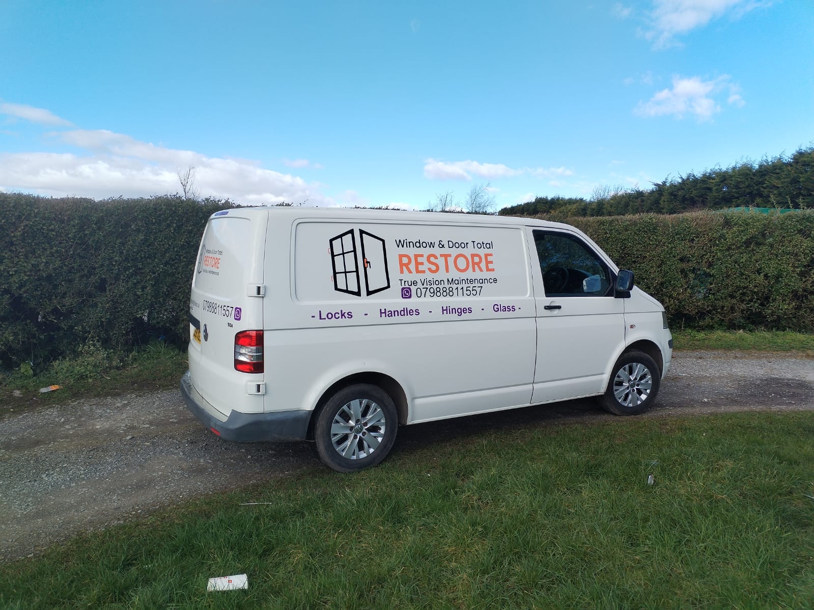 True Vision Maintenance van signage
