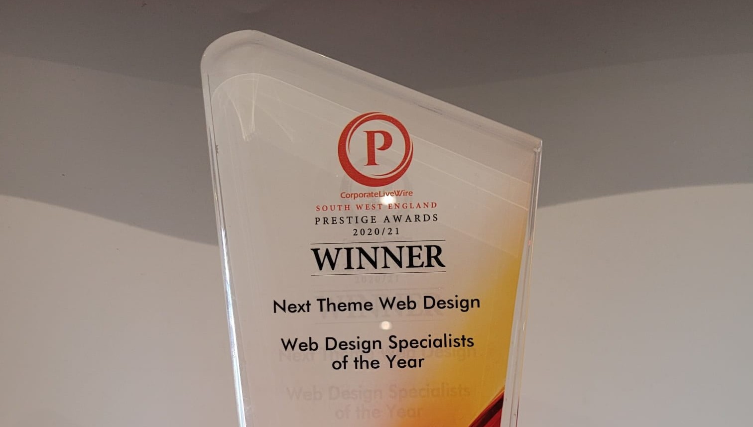 prestige web design specialist of the year award